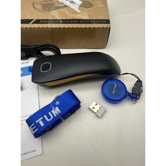 NETUM QR Code Scanner Mini Barcode Scanner - Bluetooth Compatible, Portable USB - Picture 5 of 13